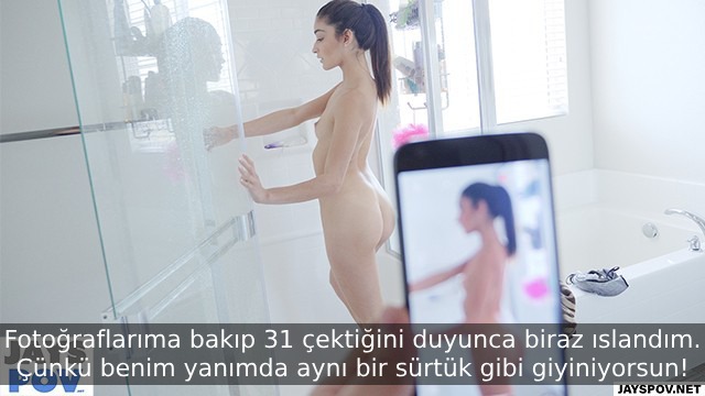uvey ablasini gizlice teshir eden azgin kizin odasina gelmesiyle kendine sahip olamadi.jpg